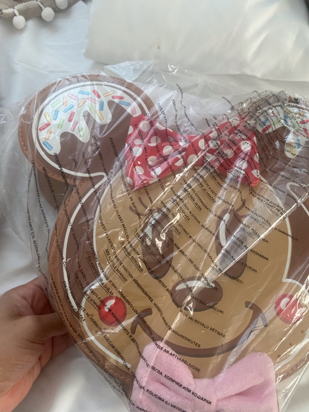 Loungefly Brown and Pink Bear Dessert Crossbody Bag